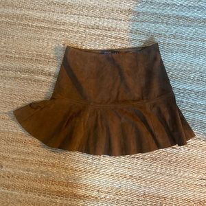 Ralph Lauren Polo Suede Mini Skirt
